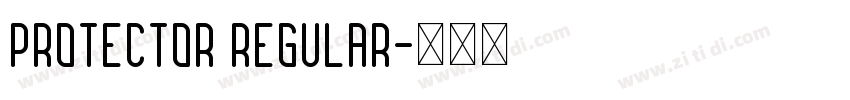 Protector Regular字体转换